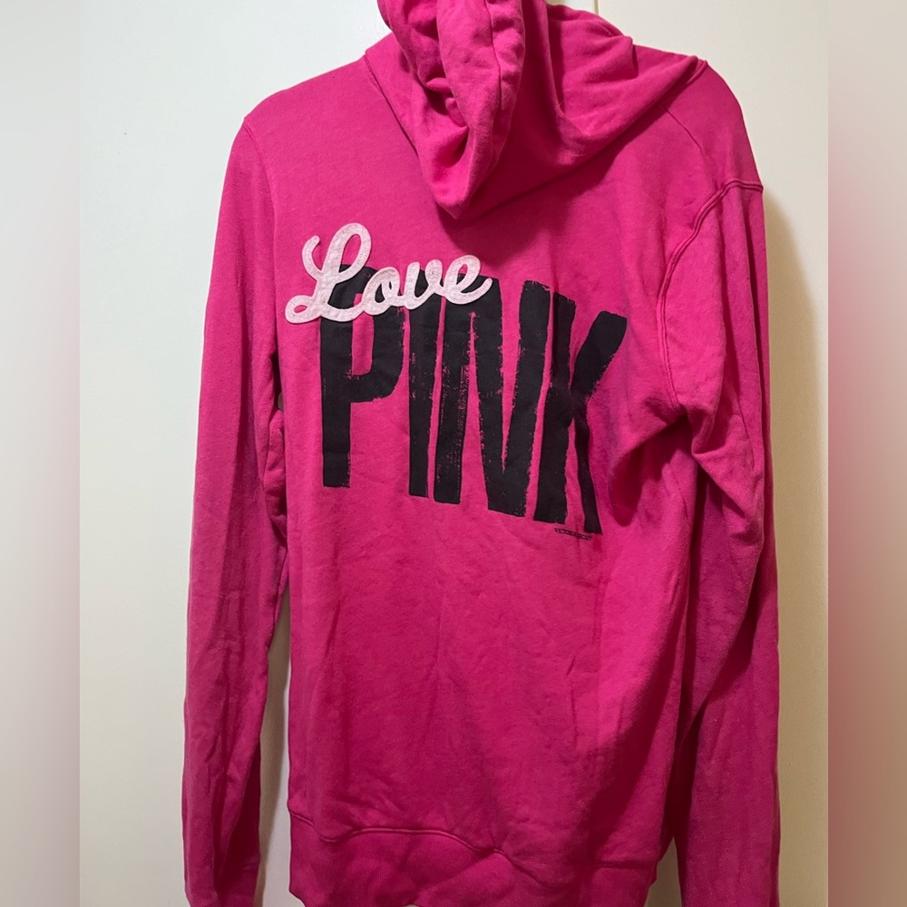 PINK by Victoria’s Secret terrycloth lightweight hoodie